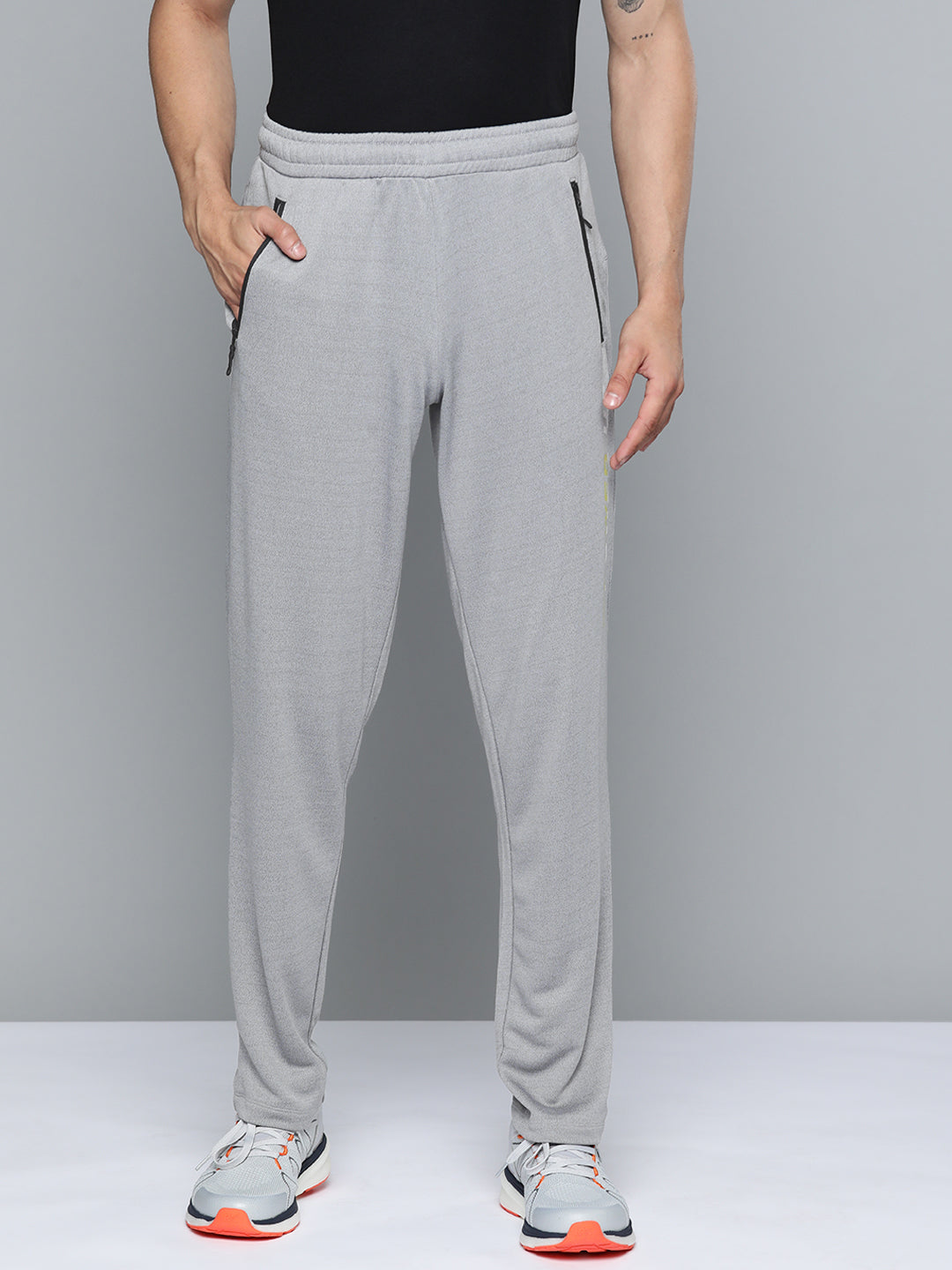Buy Fred Perry Men Grey Solid Heathered Logo Track Pants Online - 719964 |  The Collective